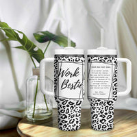 Gifts for Coworker Tumbler With Handle Work Bestie Definition - Wonder Print Shop