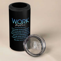Gifts for Coworker 4 in 1 Can Cooler Tumbler Work Bestie Definition - Wonder Print Shop