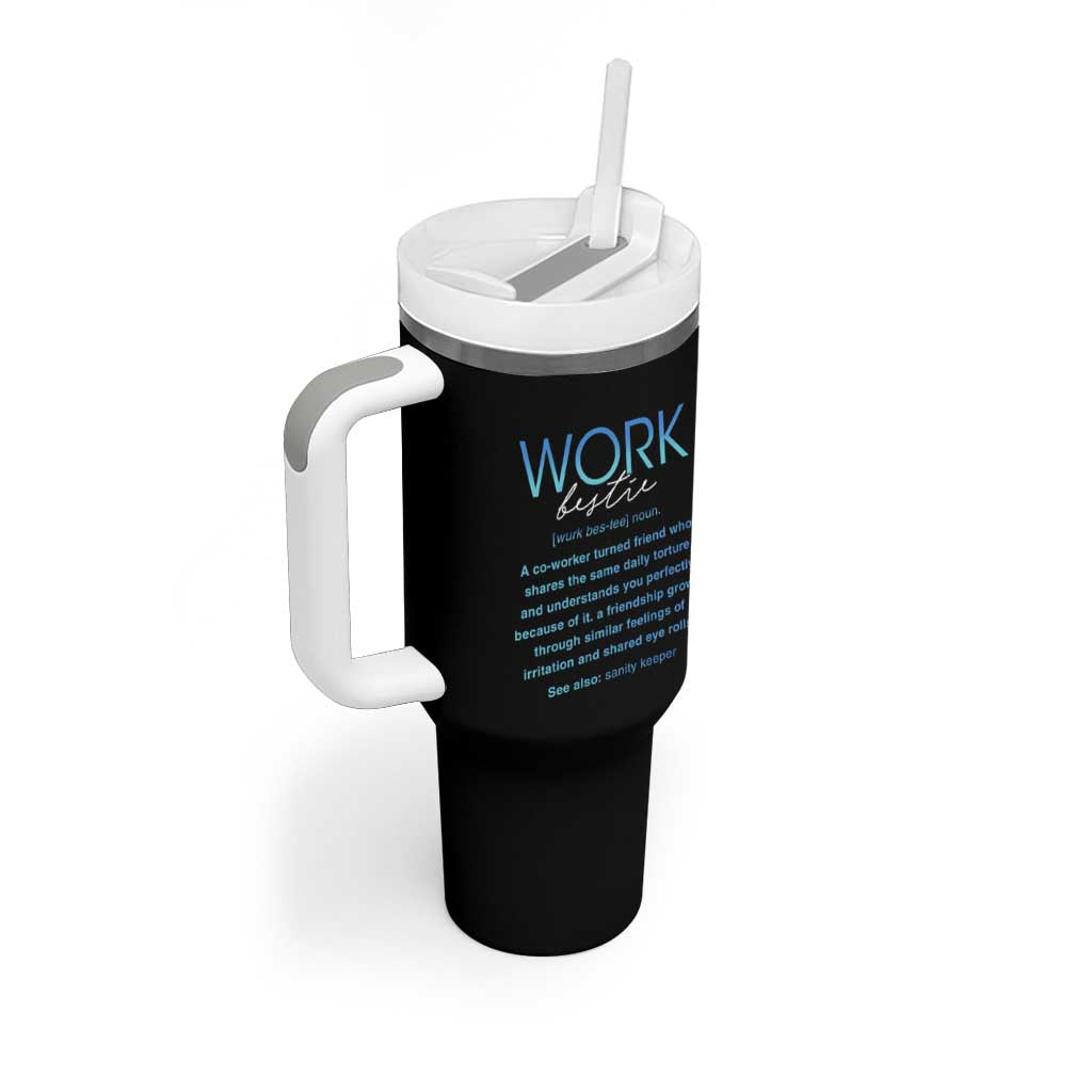 Gifts for Coworker Tumbler With Handle Work Bestie Definition - Wonder Print Shop