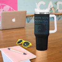 Gifts for Coworker Tumbler With Handle Work Bestie Definition - Wonder Print Shop