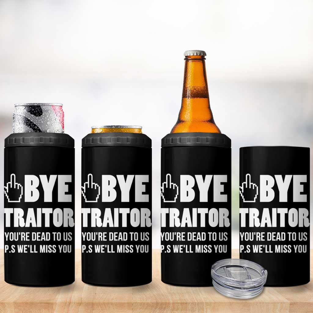 Funny Coworker Leaving Gifts 4 in 1 Can Cooler Tumbler Goodbye Traitor You're Dead To Us - Wonder Print Shop