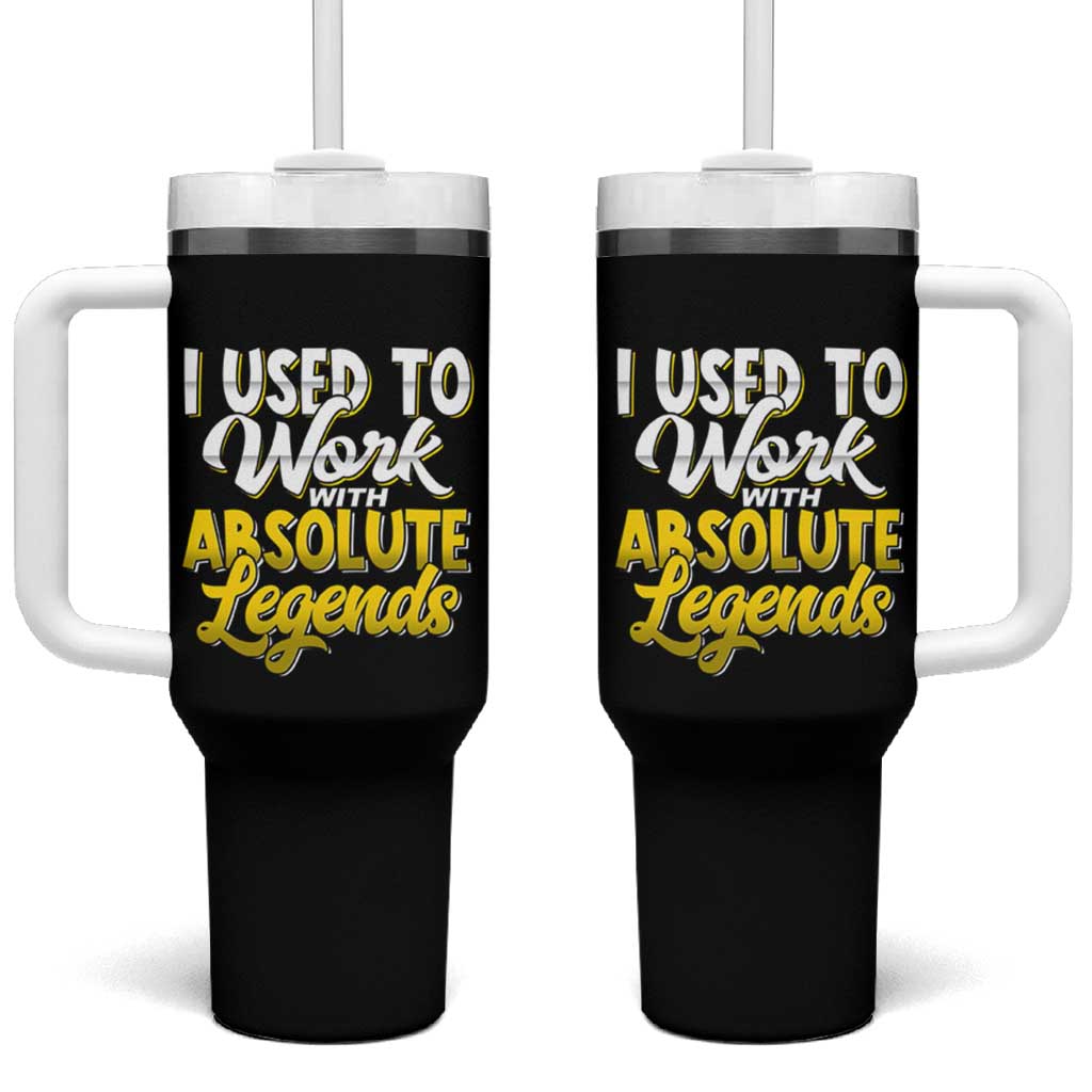 Funny Farewell Gift for Coworker Tumbler With Handle I Used To Work With Absolute Legends - Wonder Print Shop