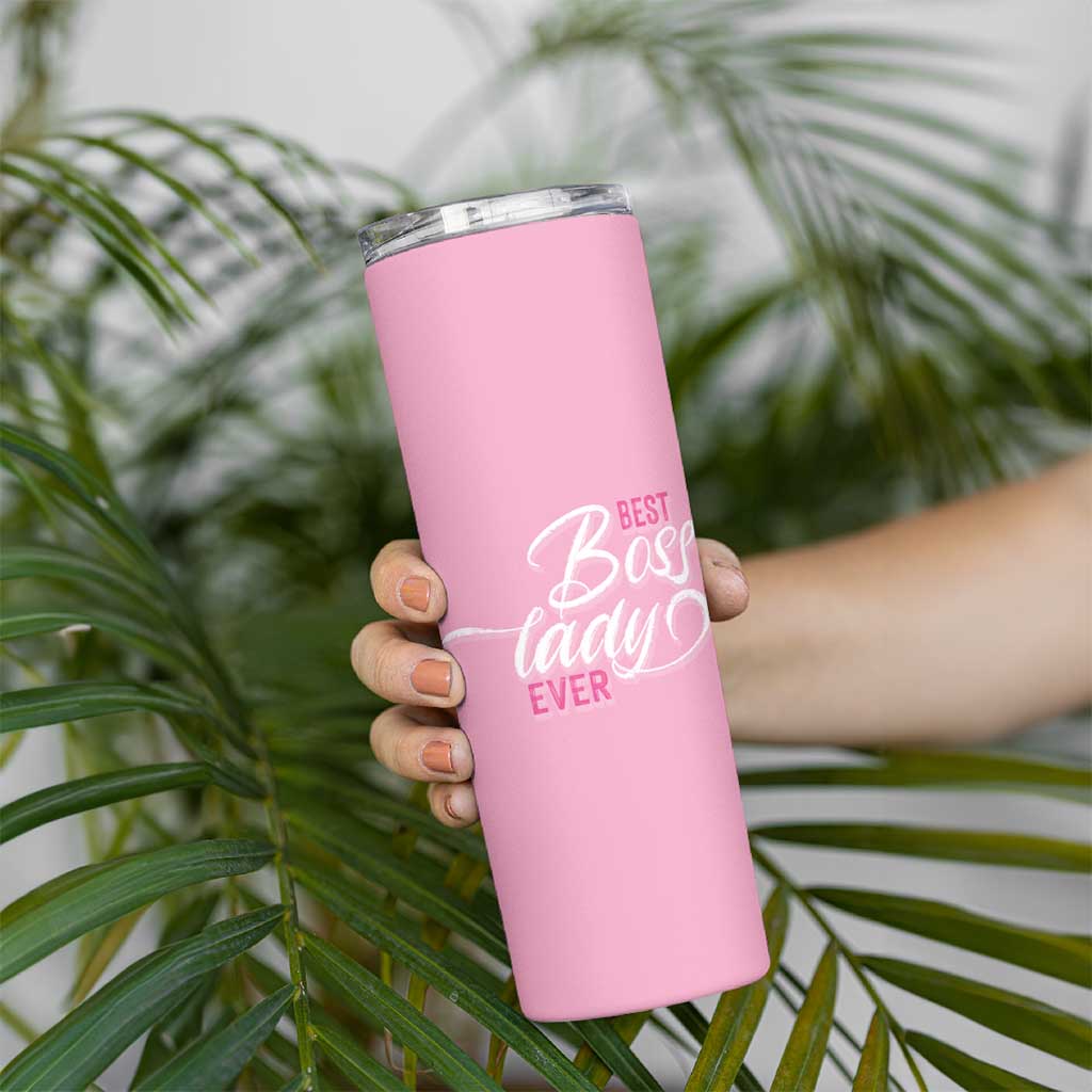 Gifts for Female Boss Skinny Tumbler Best Boss Lady Ever - Wonder Print Shop