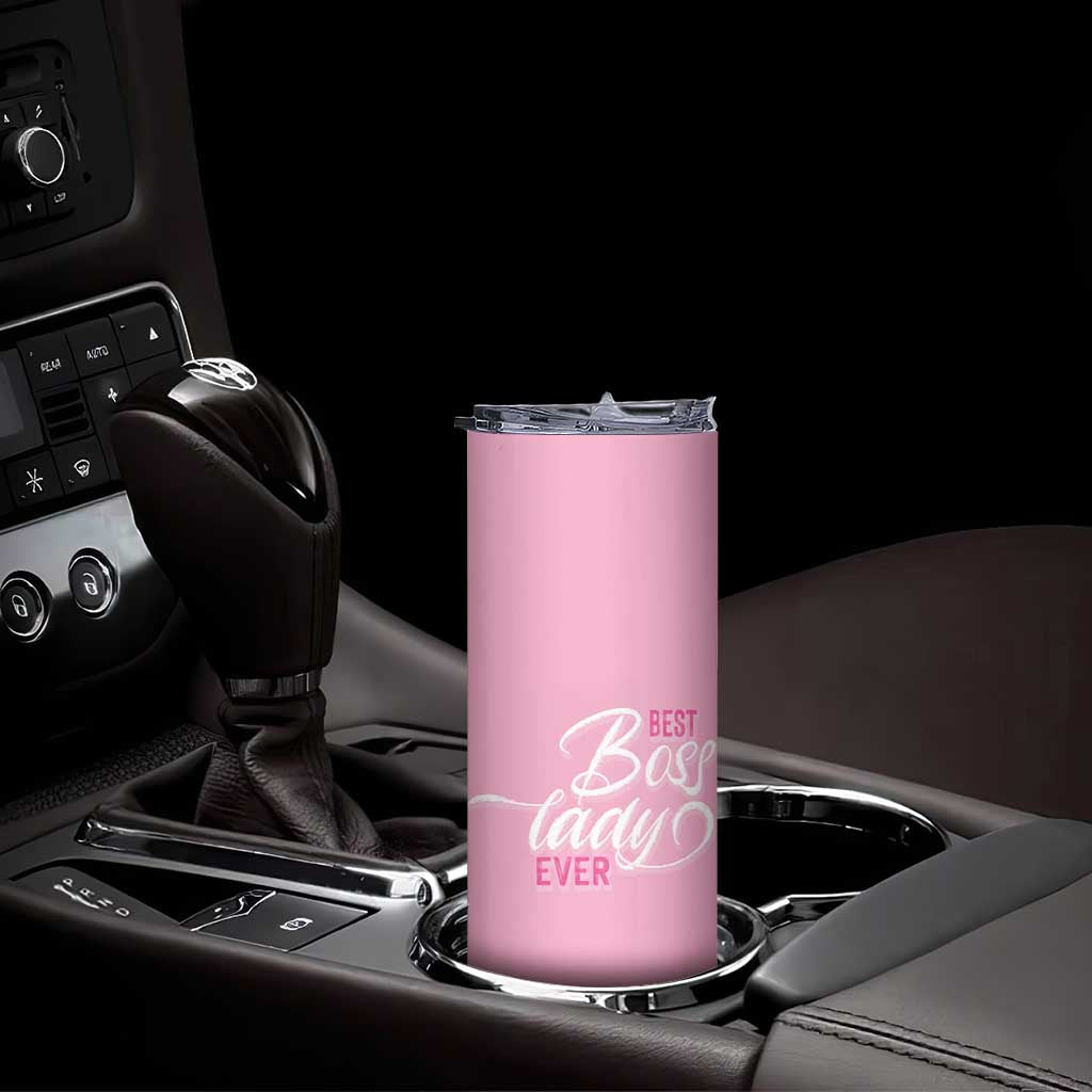 Gifts for Female Boss Skinny Tumbler Best Boss Lady Ever - Wonder Print Shop