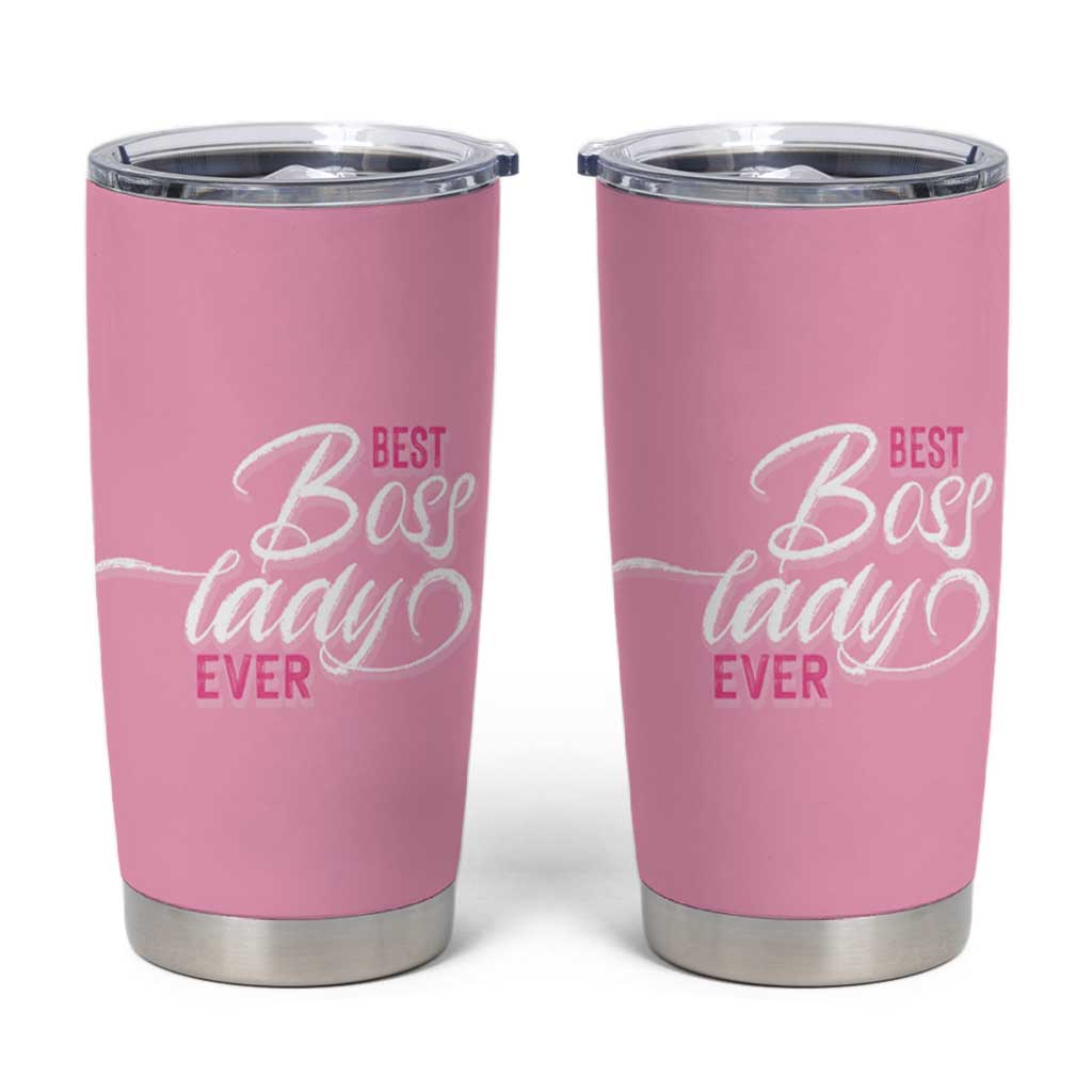 Gifts for Female Boss Tumbler Cup Best Boss Lady Ever - Wonder Print Shop