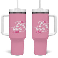 Gifts for Female Boss Tumbler With Handle Best Boss Lady Ever - Wonder Print Shop