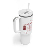 Best Boss Gifts for Women Tumbler With Handle Boss Lady Definition Motivates Empowers Inspires - Wonder Print Shop