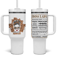 Best Boss Gifts for Women Tumbler With Handle Boss Lady Life Leopard - Wonder Print Shop