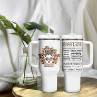 Best Boss Gifts for Women Tumbler With Handle Boss Lady Life Leopard - Wonder Print Shop