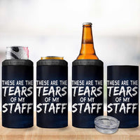 Funny Boss 4 in 1 Can Cooler Tumbler These Are The Tears Of My Staff - Wonder Print Shop