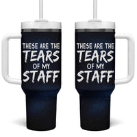 Funny Boss Tumbler With Handle These Are The Tears Of My Staff - Wonder Print Shop