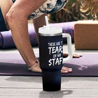 Funny Boss Tumbler With Handle These Are The Tears Of My Staff - Wonder Print Shop