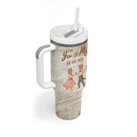 Cute Couple Tumbler With Handle You And Me We Got This Vintage Cats