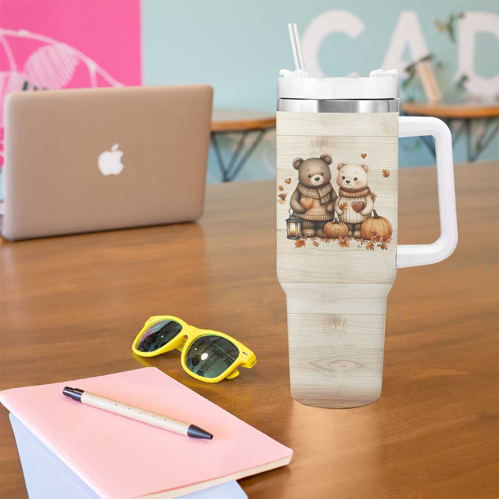 Romantic Gift for Couple Tumbler With Handle From Our First Kiss Till Our Last Breath Valentine Anniversary