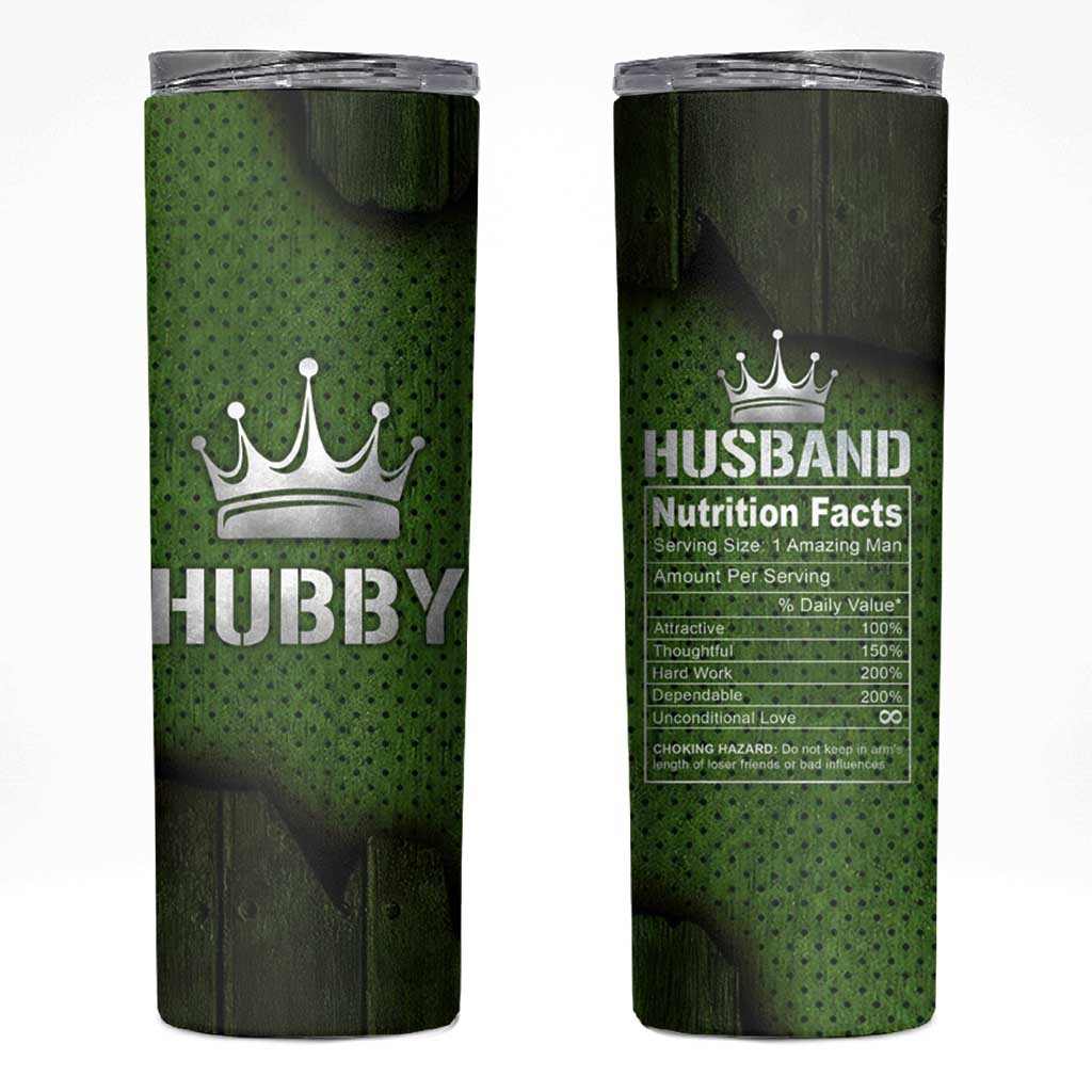 Gifts for Husband Skinny Tumbler Hubby Valentine Anniversary Birthday