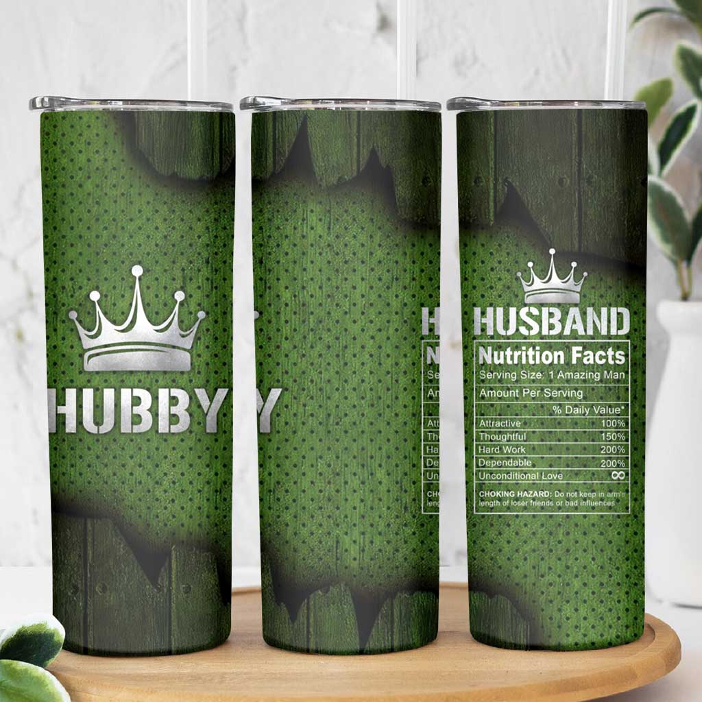 Gifts for Husband Skinny Tumbler Hubby Valentine Anniversary Birthday