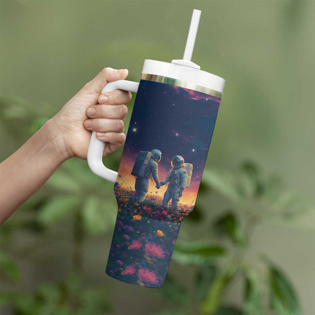Romantic Gift for Couple Tumbler With Handle Our Love Is Out Of This World