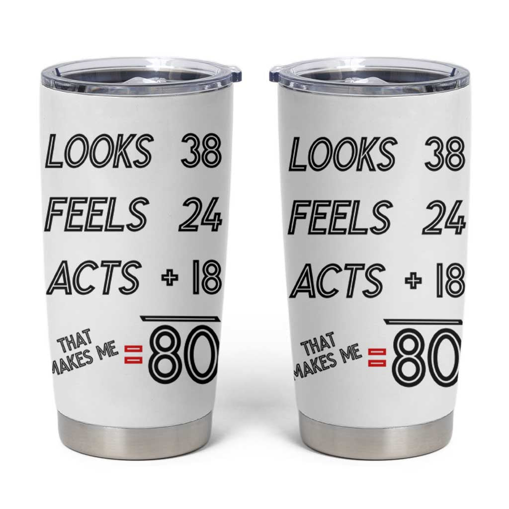 Funny 80th Birthday Tumbler Cup Happy 1944 80 Years Old Birthday Gifts - Wonder Print Shop