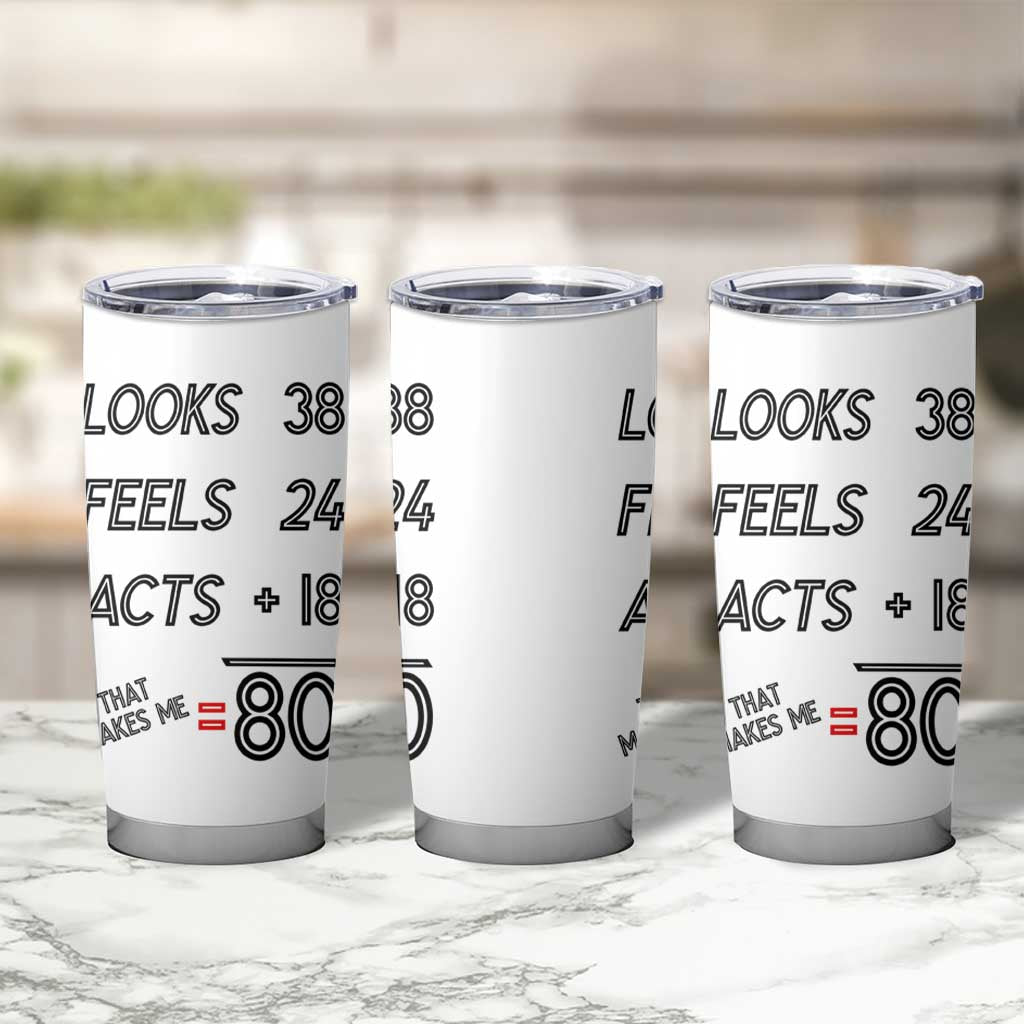 Funny 80th Birthday Tumbler Cup Happy 1944 80 Years Old Birthday Gifts - Wonder Print Shop