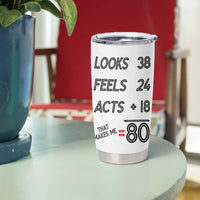 Funny 80th Birthday Tumbler Cup Happy 1944 80 Years Old Birthday Gifts - Wonder Print Shop