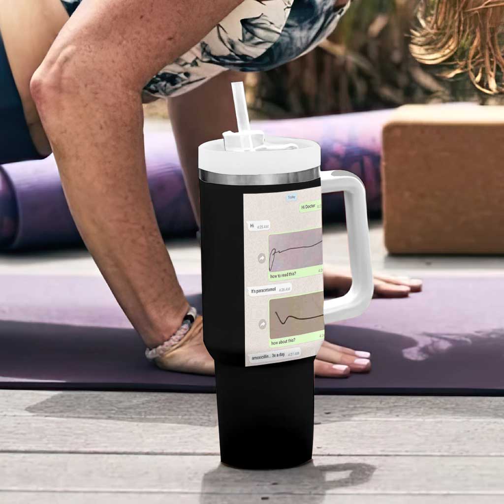 Doctor Gifts Tumbler With Handle A Wise Doctor Once Wrote Funny Thank You Gift