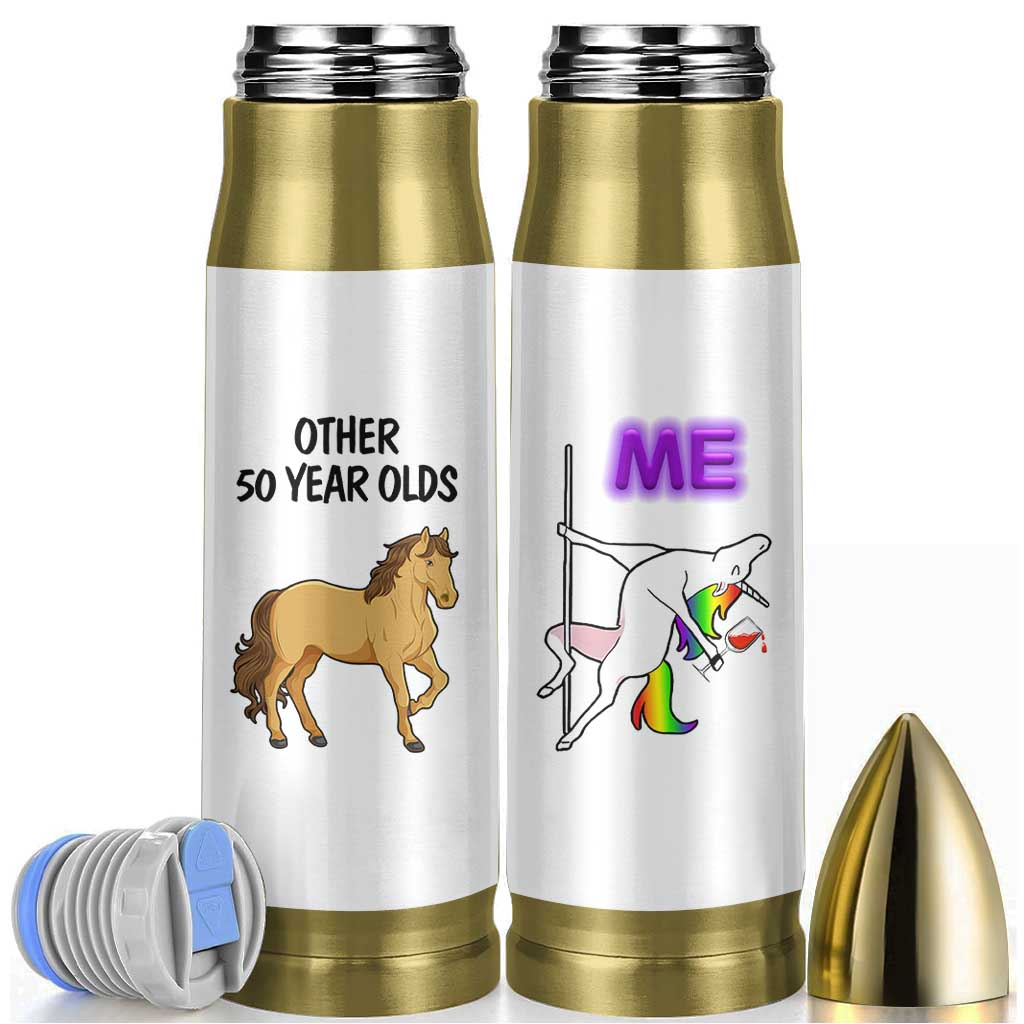 50th Birthday Bullet Tumbler Funny Dancing Unicorn 1976 Other 50 Year Olds
