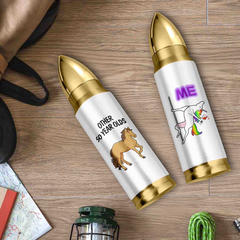 50th Birthday Bullet Tumbler Funny Dancing Unicorn 1976 Other 50 Year Olds