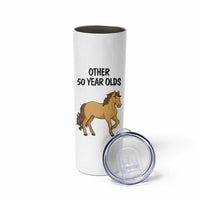 50th Birthday Skinny Tumbler Funny Dancing Unicorn 1976 Other 50 Year Olds