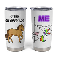 50th Birthday Tumbler Cup Funny Dancing Unicorn 1976 Other 50 Year Olds