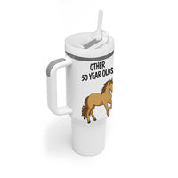 50th Birthday Tumbler With Handle Funny Dancing Unicorn 1976 Other 50 Year Olds