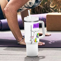 50th Birthday Tumbler With Handle Funny Dancing Unicorn 1976 Other 50 Year Olds