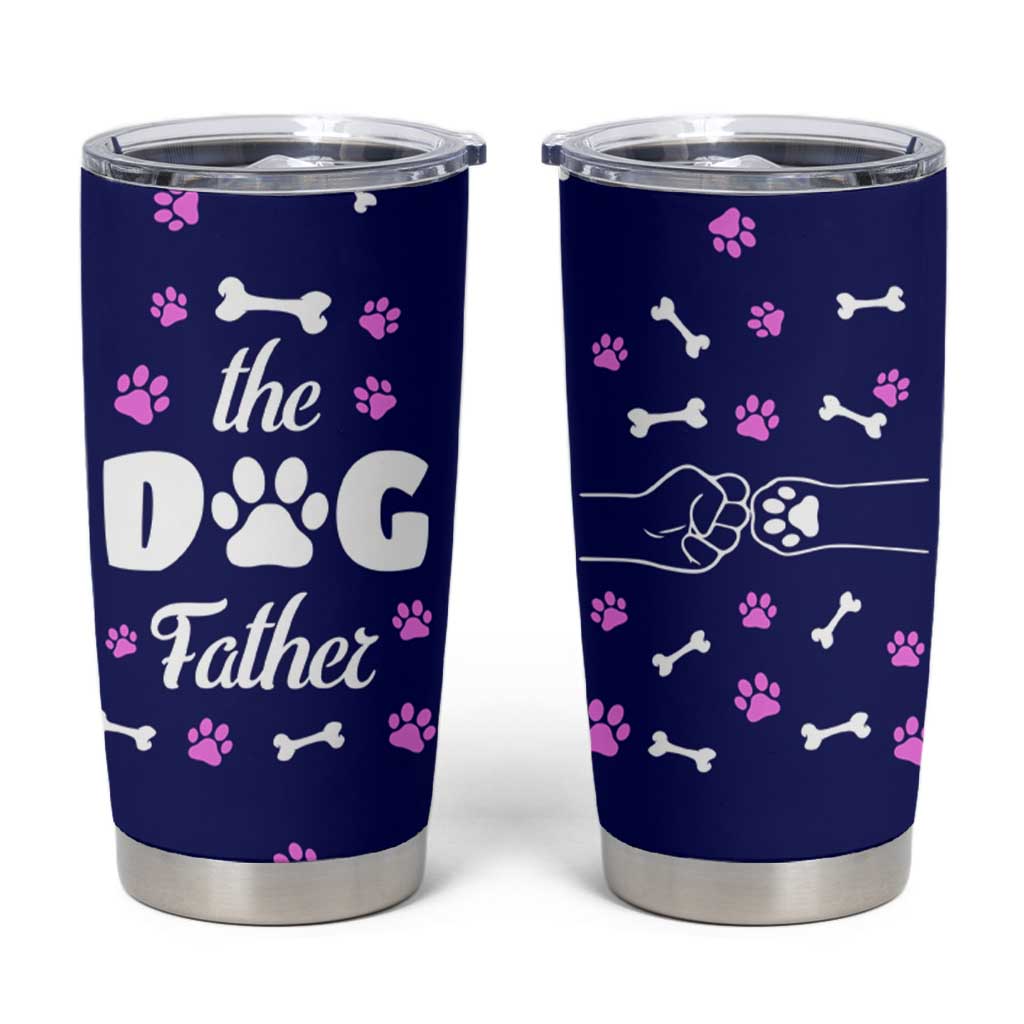 Dog Dad Tumbler Cup The Dog Father Gifts For Dogs Lovers - Wonder Print Shop
