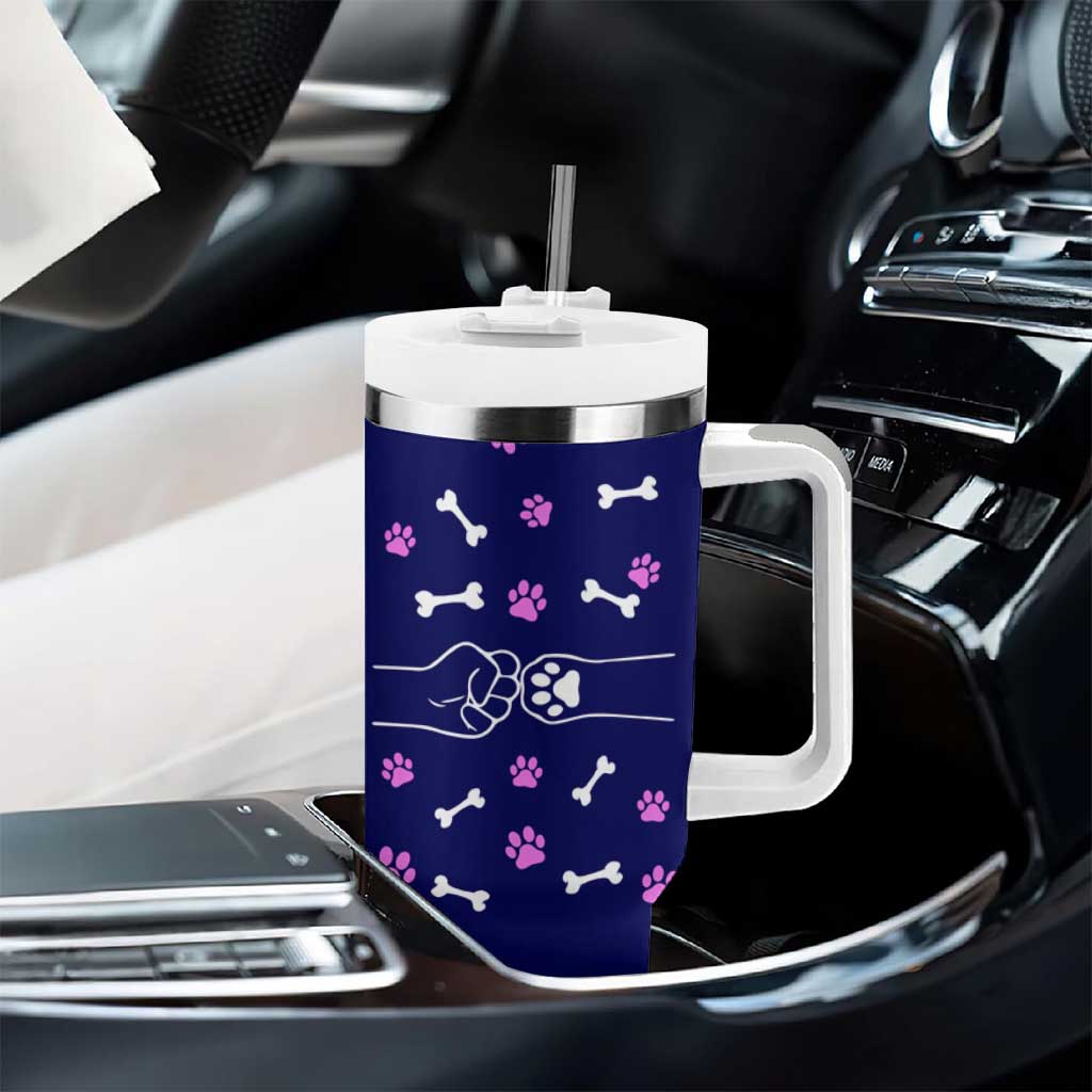 Dog Dad Tumbler With Handle The Dog Father Gifts For Dogs Lovers - Wonder Print Shop