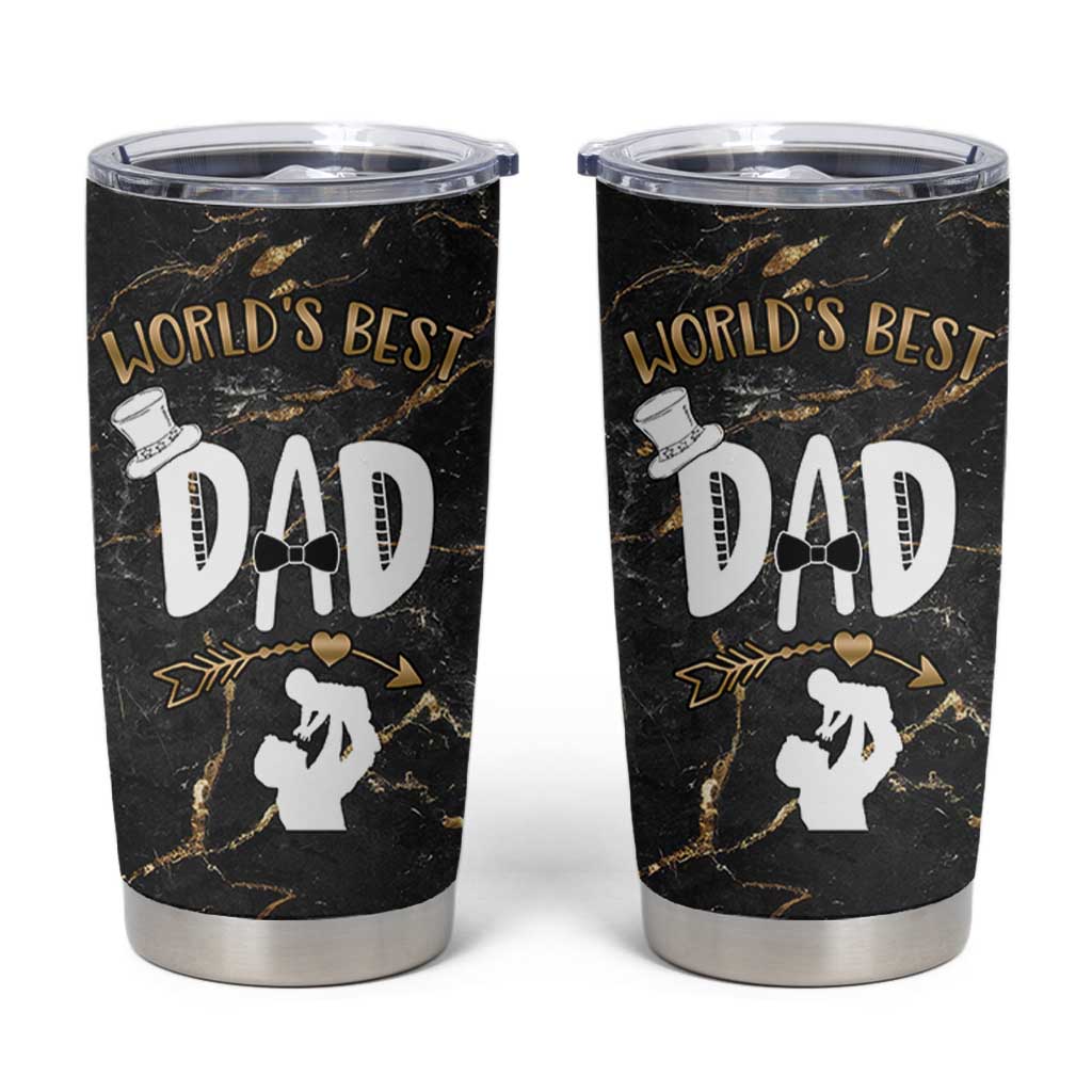 Father's Day Gift For Dad Tumbler Cup World's Best Dad Daddy