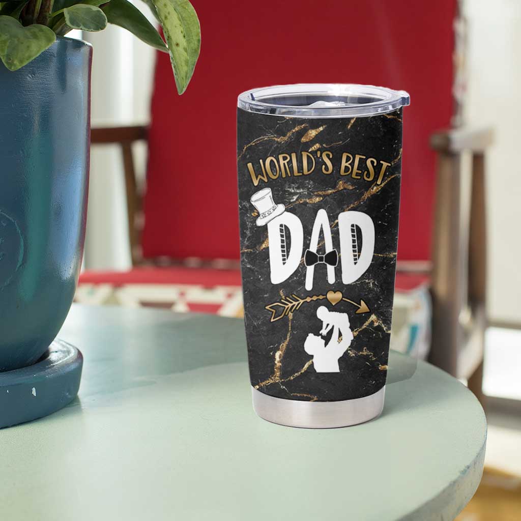 Father's Day Gift For Dad Tumbler Cup World's Best Dad Daddy