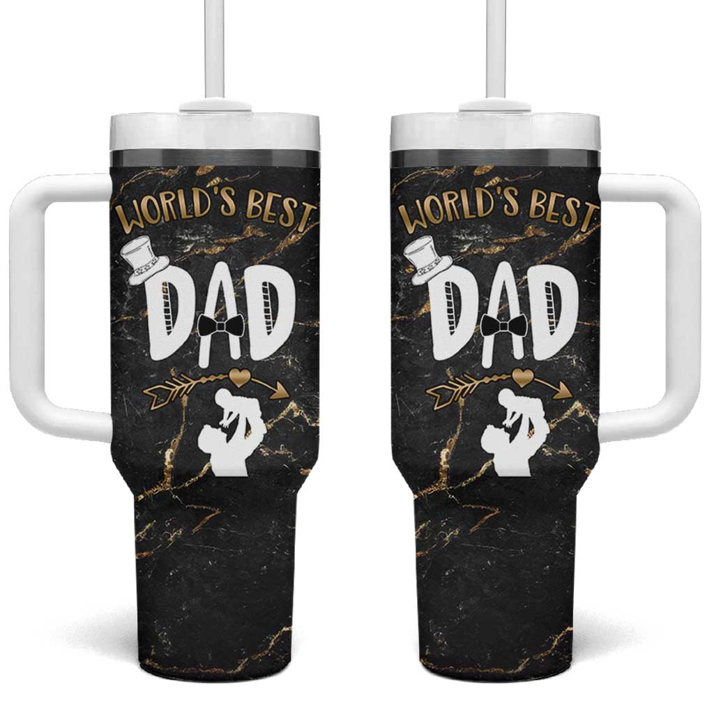 Father's Day Gift For Dad Tumbler With Handle World's Best Dad Daddy