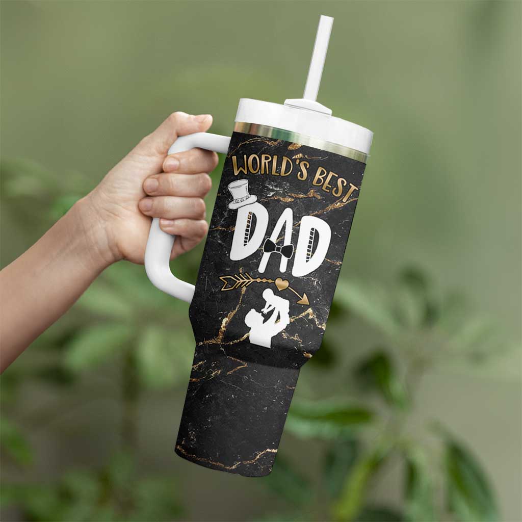 Father's Day Gift For Dad Tumbler With Handle World's Best Dad Daddy