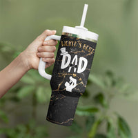 Father's Day Gift For Dad Tumbler With Handle World's Best Dad Daddy