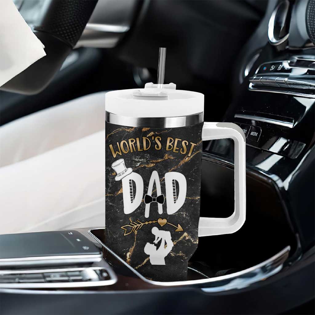 Father's Day Gift For Dad Tumbler With Handle World's Best Dad Daddy
