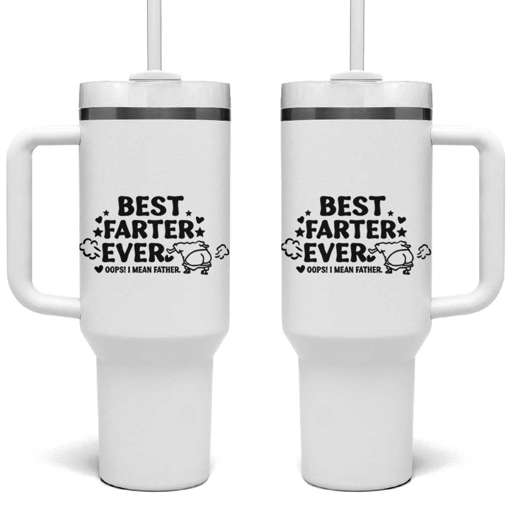 World's Best Farter I Mean Father Tumbler With Handle Funny Best Dad Father's Day