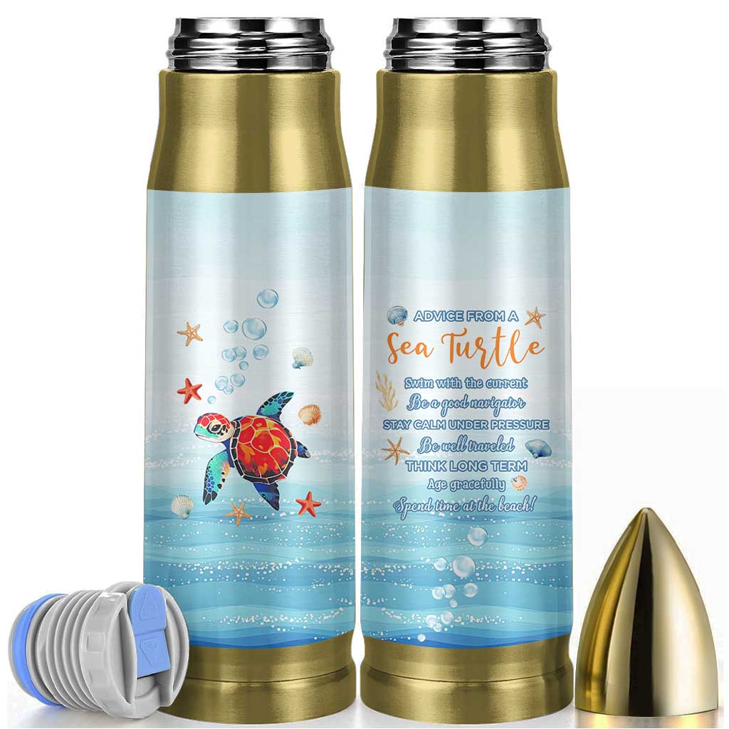 Sea Turtle Gifts Bullet Tumbler Beach Ocean Gifts For Women Turtle Lovers