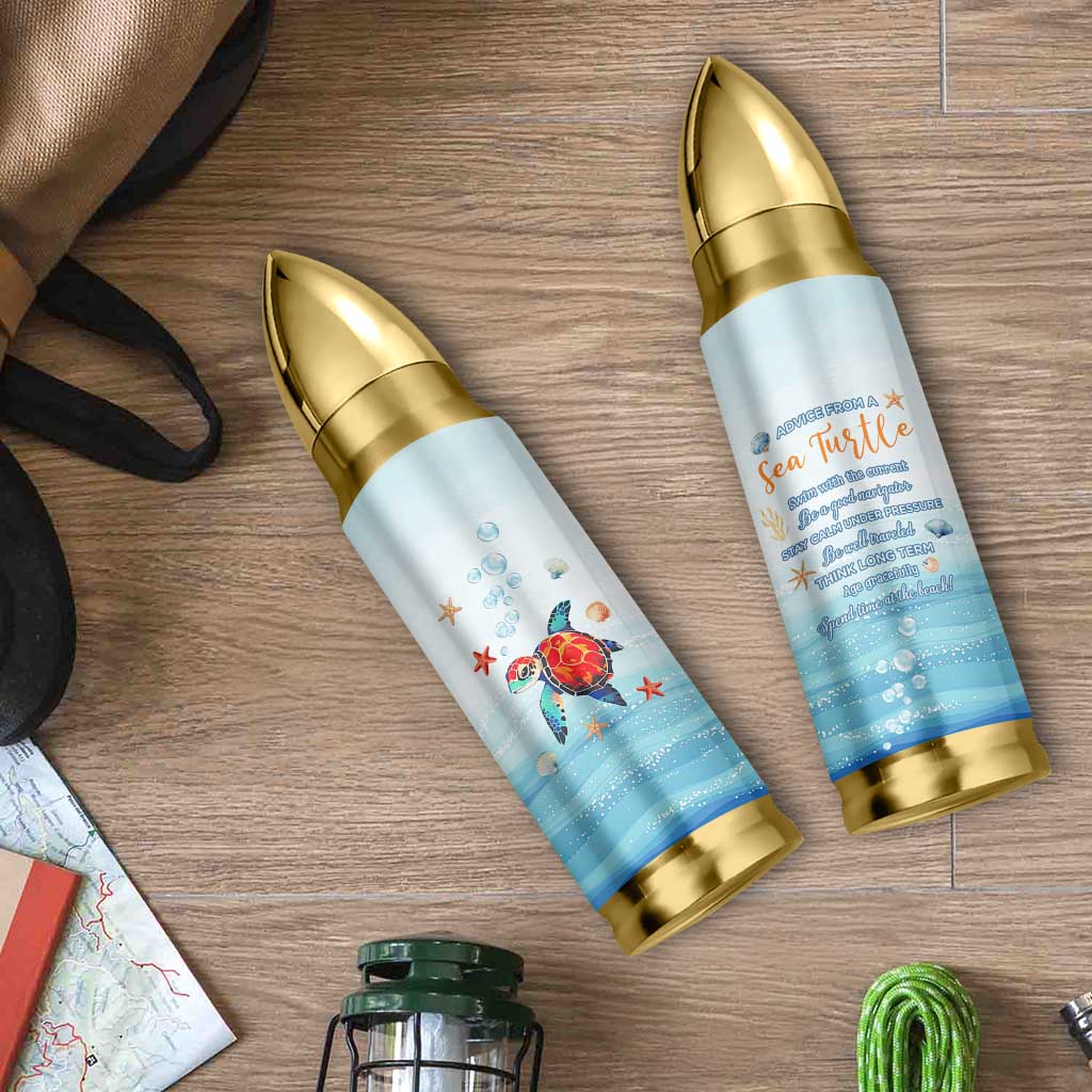 Sea Turtle Gifts Bullet Tumbler Beach Ocean Gifts For Women Turtle Lovers