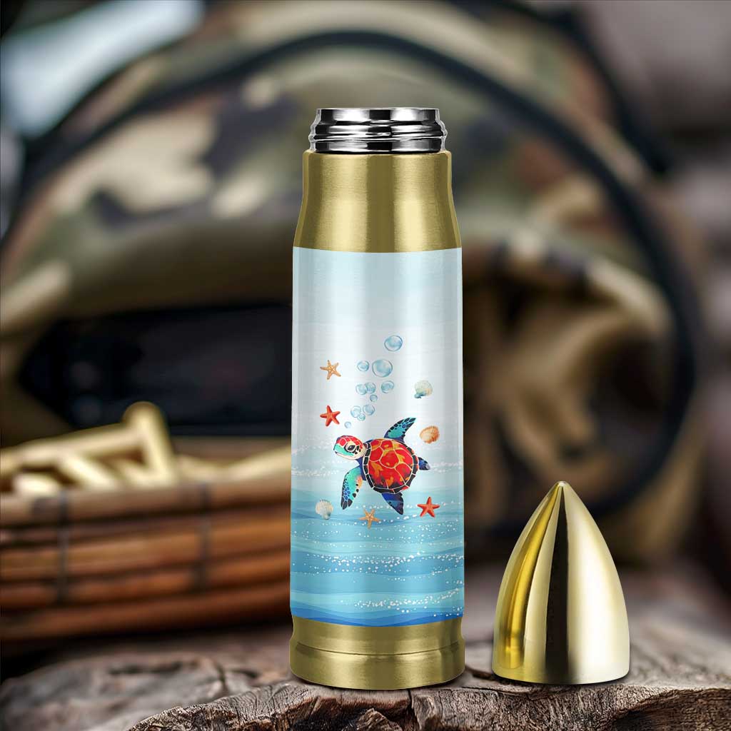 Sea Turtle Gifts Bullet Tumbler Beach Ocean Gifts For Women Turtle Lovers
