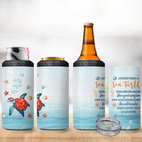 Sea Turtle Gifts 4 in 1 Can Cooler Tumbler Beach Ocean Gifts For Women Turtle Lovers