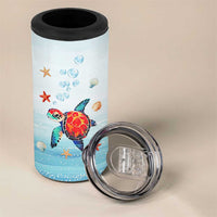 Sea Turtle Gifts 4 in 1 Can Cooler Tumbler Beach Ocean Gifts For Women Turtle Lovers