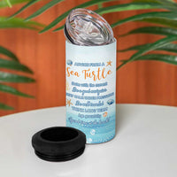 Sea Turtle Gifts 4 in 1 Can Cooler Tumbler Beach Ocean Gifts For Women Turtle Lovers