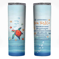 Sea Turtle Gifts Skinny Tumbler Beach Ocean Gifts For Women Turtle Lovers