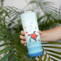 Sea Turtle Gifts Skinny Tumbler Beach Ocean Gifts For Women Turtle Lovers