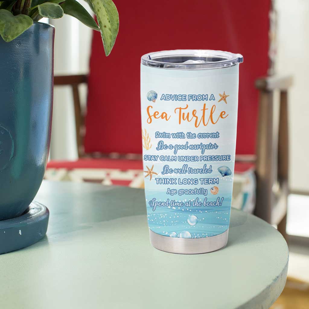 Sea Turtle Gifts Tumbler Cup Beach Ocean Gifts For Women Turtle Lovers