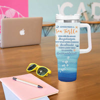 Sea Turtle Gifts Tumbler With Handle Beach Ocean Gifts For Women Turtle Lovers